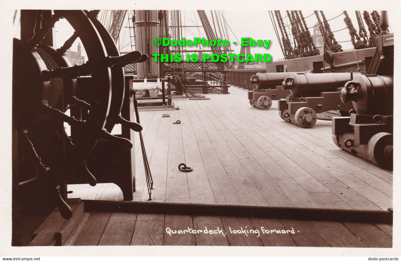 R345572 Quarter Deck Looking For Ward. Kodak Ltd London Photographic Paper Manuf - Sonstige & Ohne Zuordnung