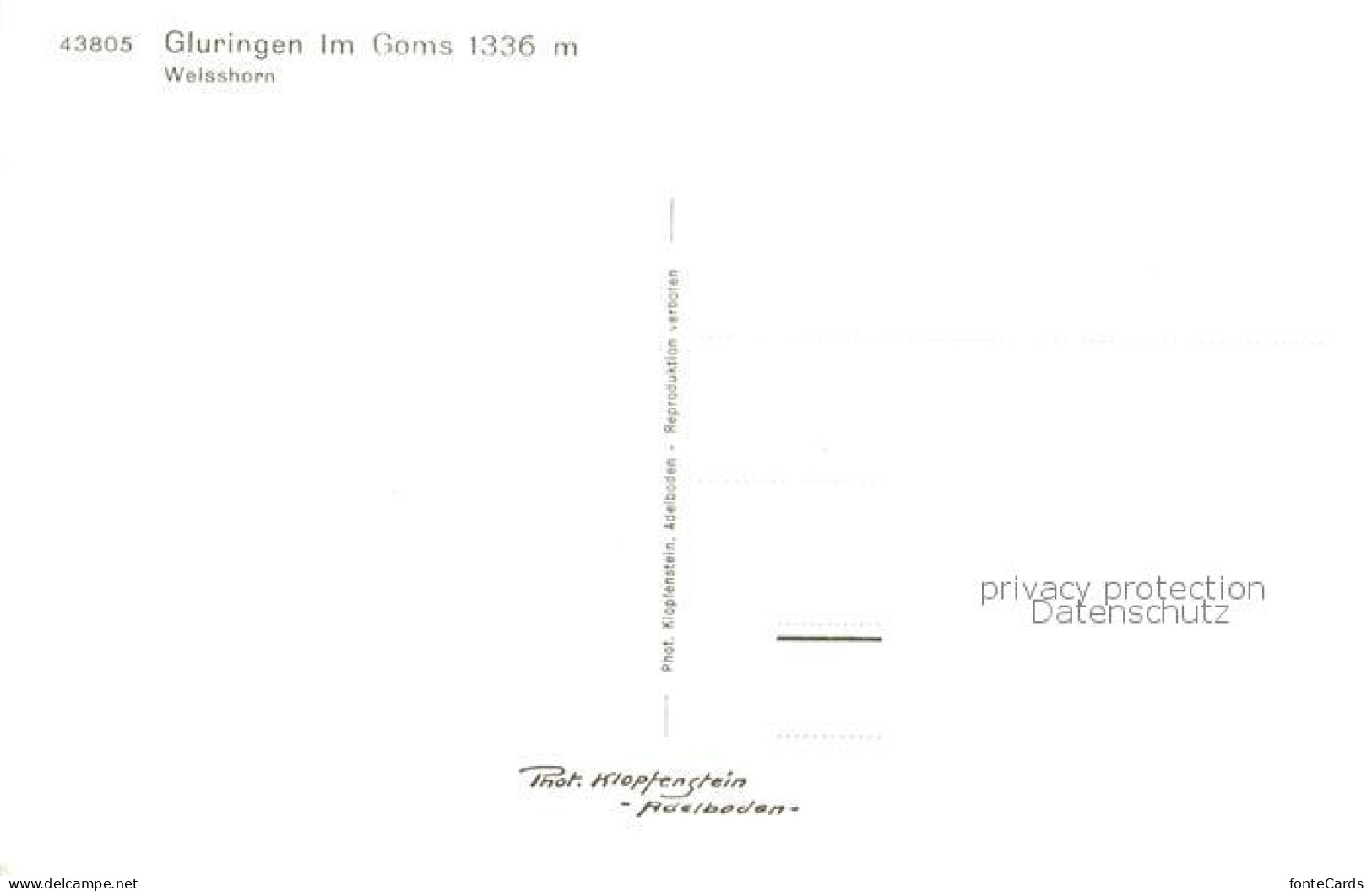 13831199 Gluringen Goms VS Mit Weisshorn  - Autres & Non Classés