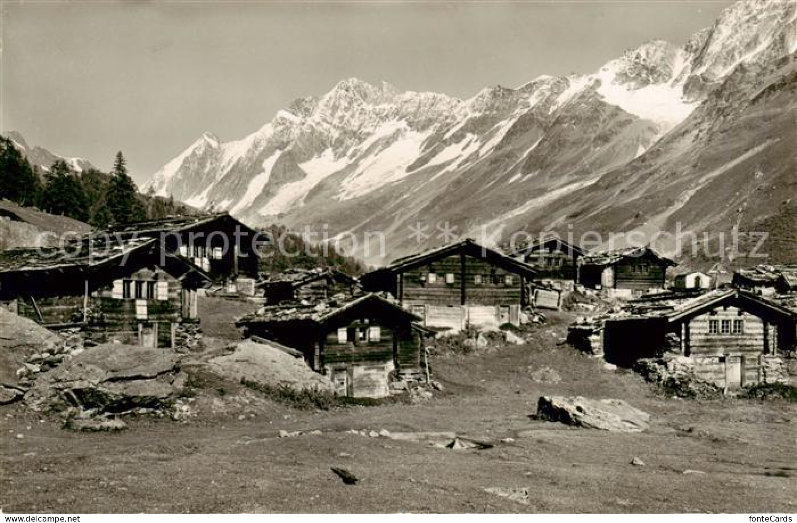 13831169 Loetschen VS Fafleralp Mit Sattelhorn Und Schienhorn  - Autres & Non Classés