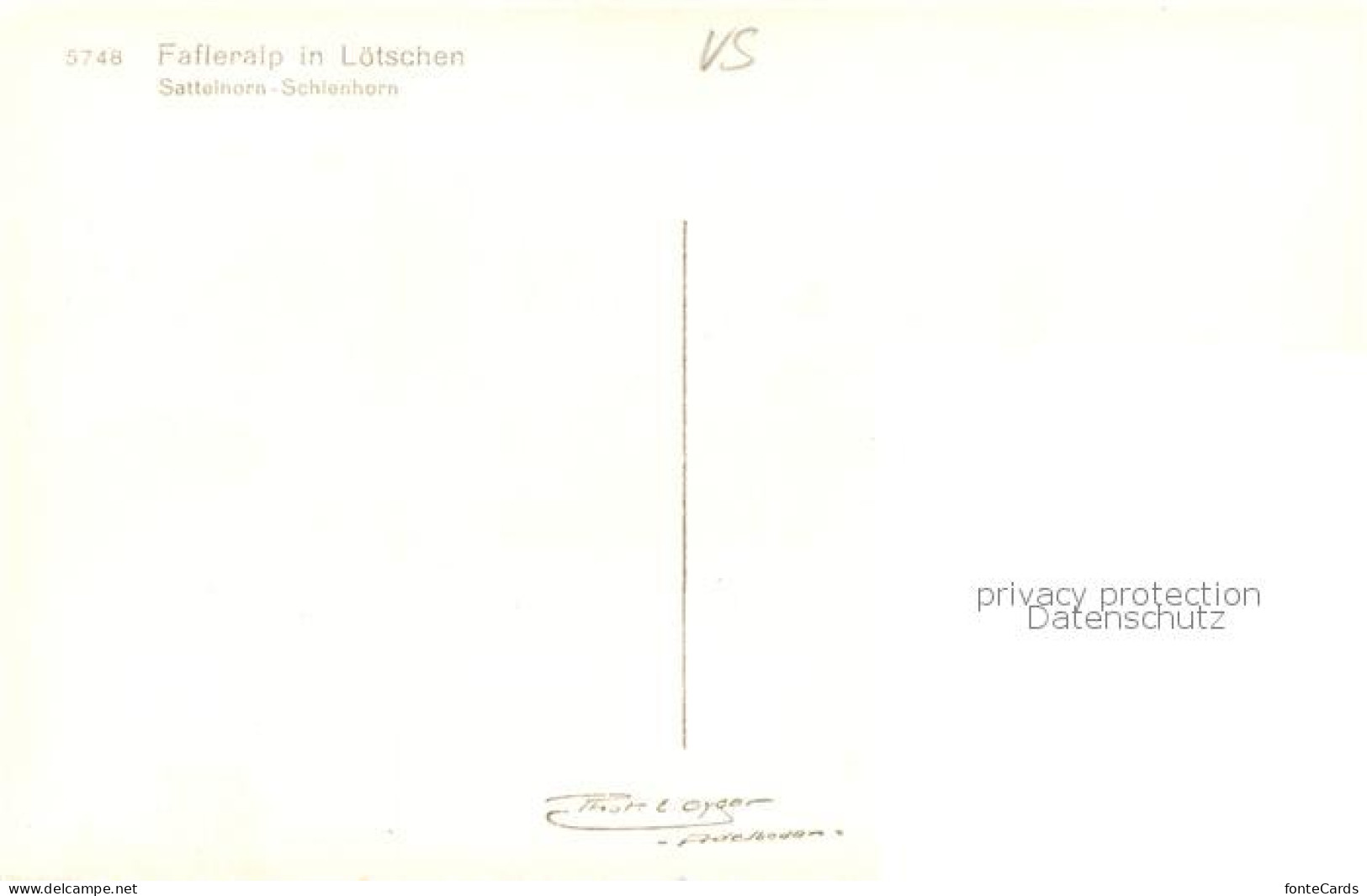 13831169 Loetschen VS Fafleralp Mit Sattelhorn Und Schienhorn  - Autres & Non Classés