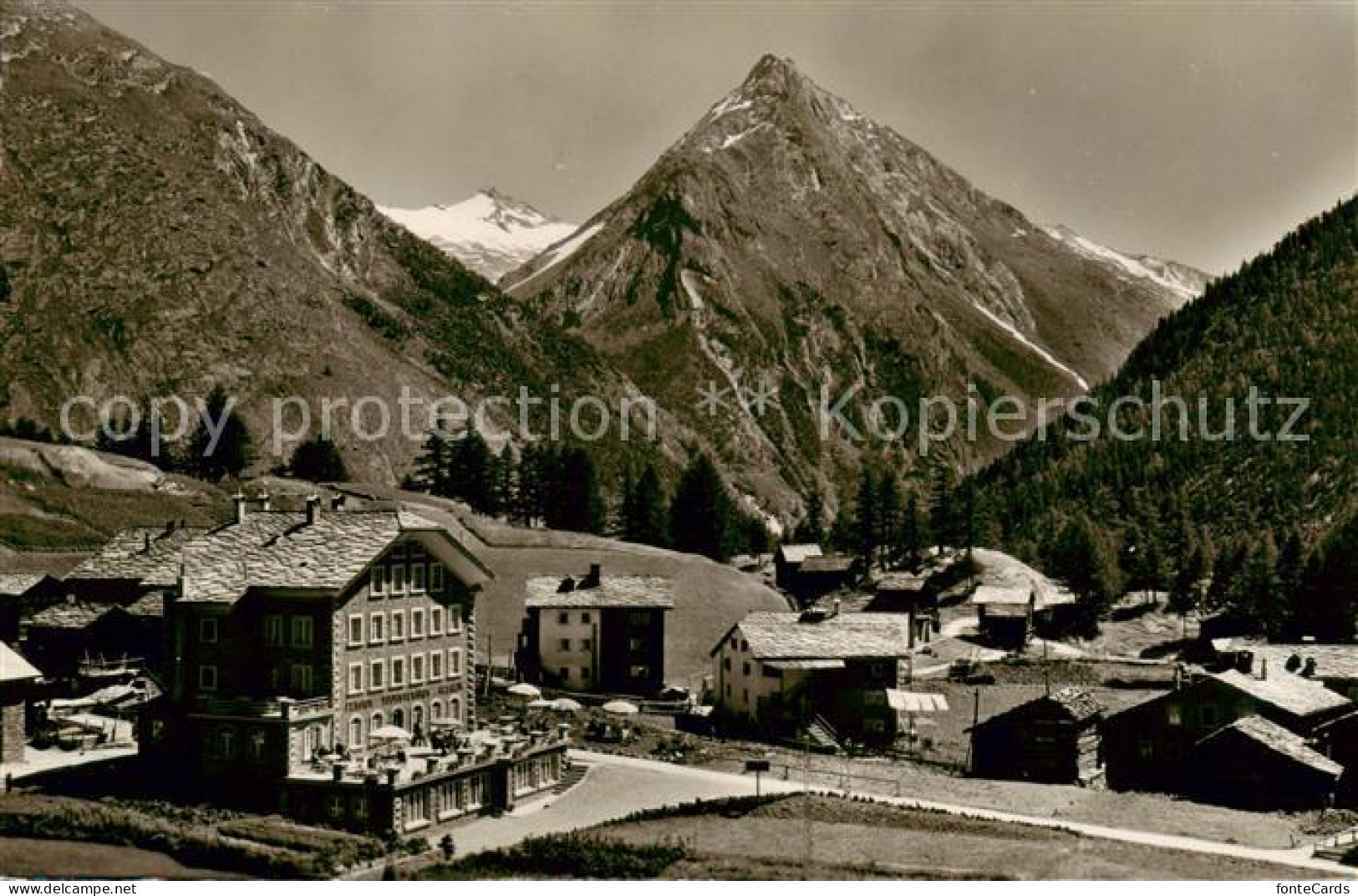 13831127 Saas-Fee VS Pension Allalin Mit Almagelhorn  - Autres & Non Classés