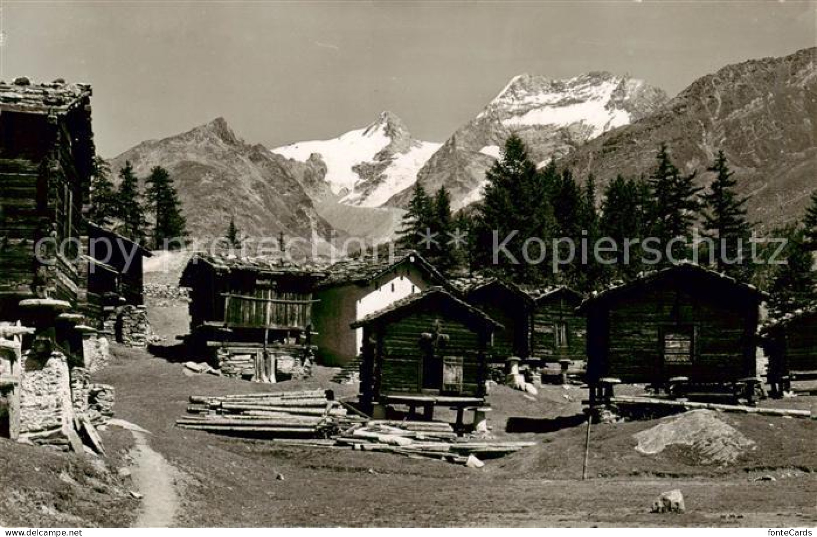 13831109 Saas-Fee VS Stadel In Lohmatten Mit Fletschhorn Und Laquinhorn  - Other & Unclassified