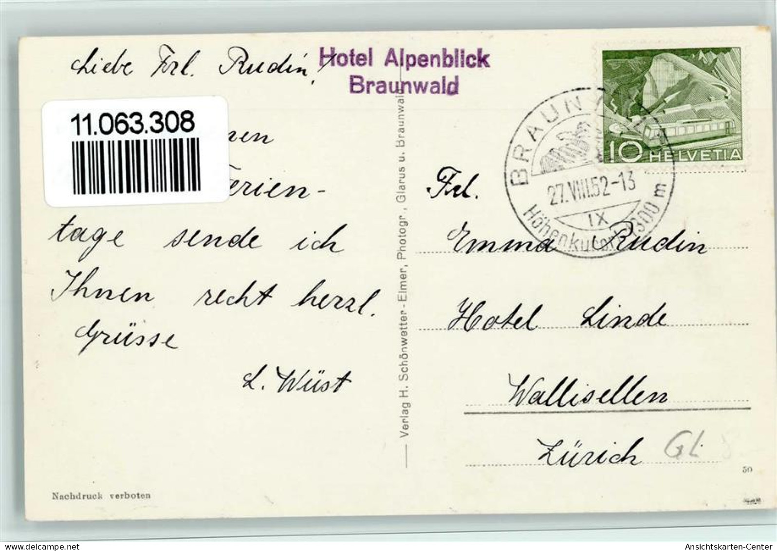 11063308 - Braunwald - Autres & Non Classés