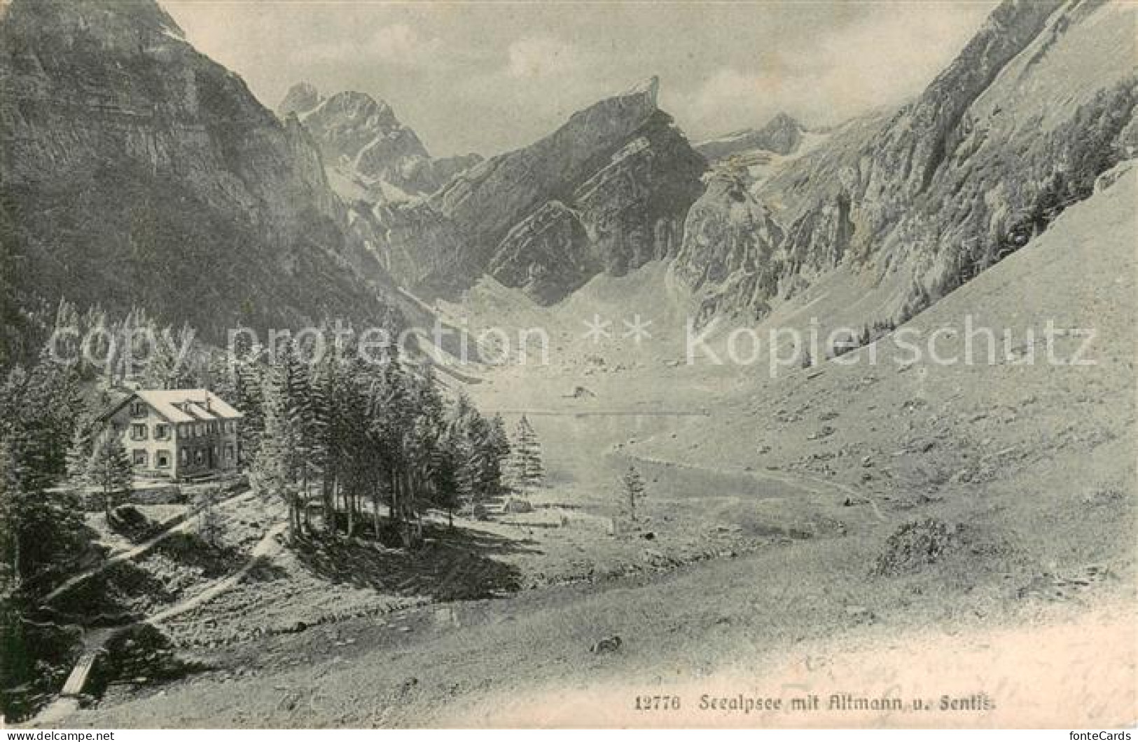 13828687 Seealpsee Saentis IR Mit Altmann Und Saentis  - Autres & Non Classés