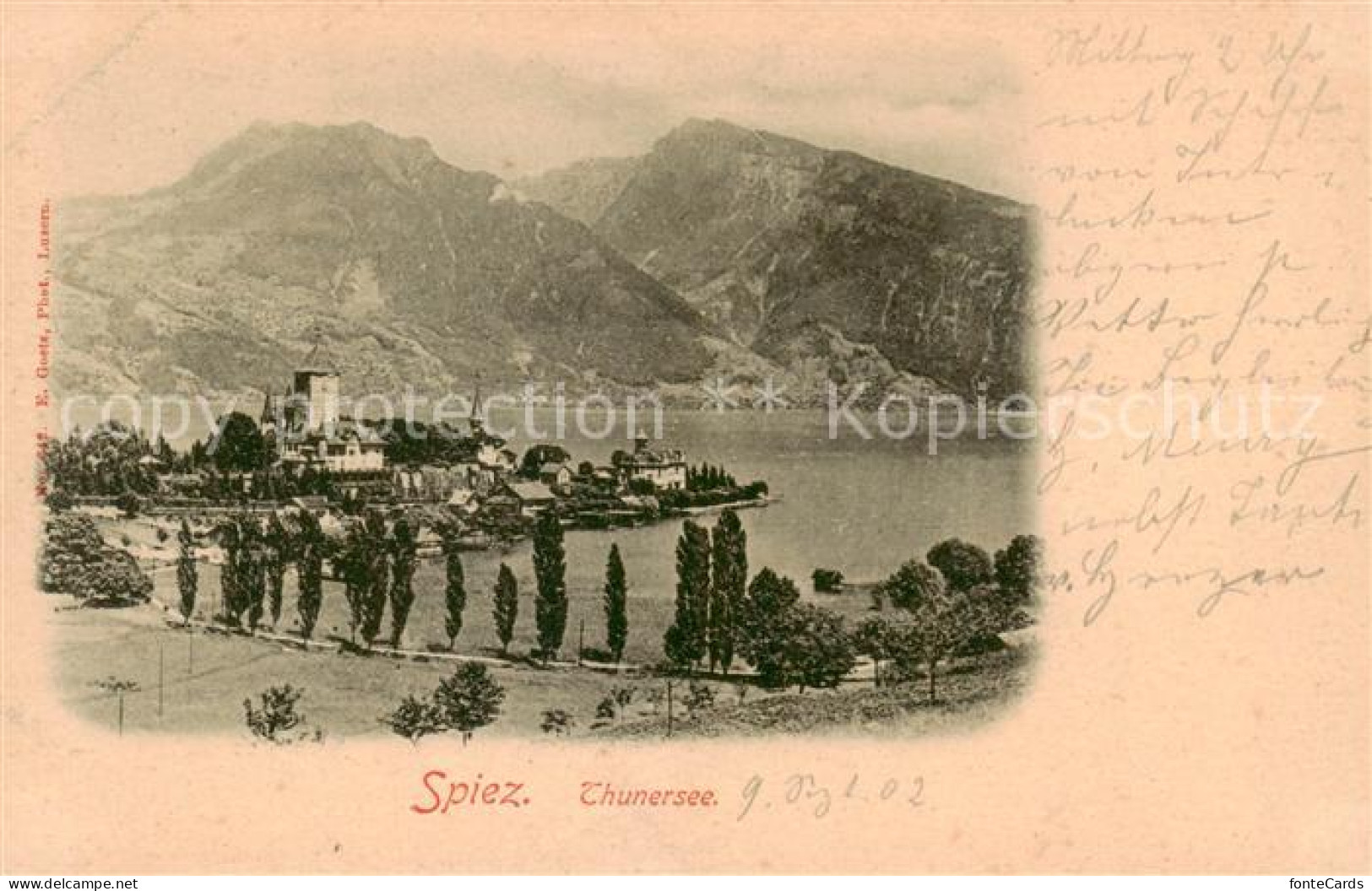 13828567 Spiez Thunersee BE Panorama Spiez Thunersee BE - Sonstige & Ohne Zuordnung