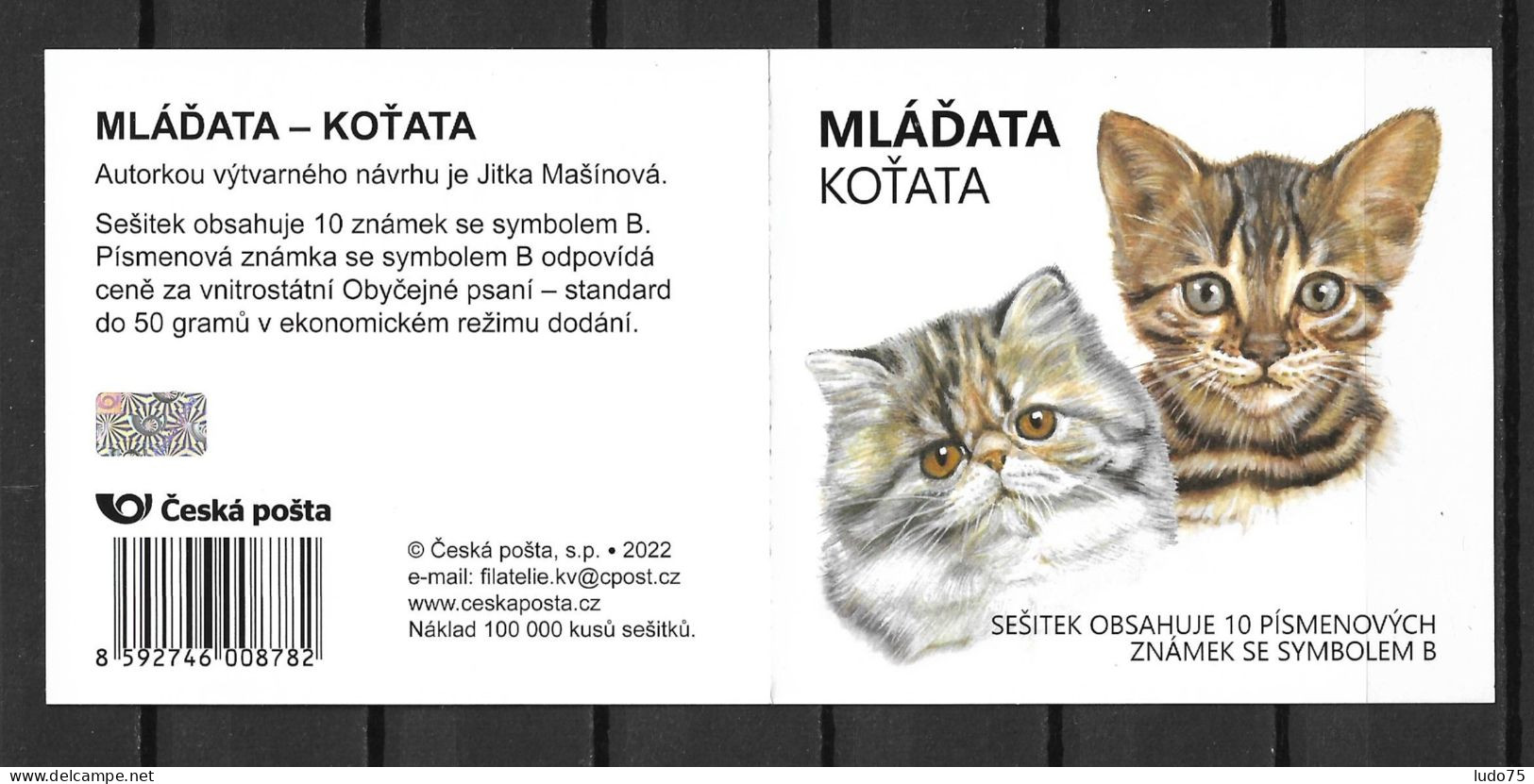 CZECHIA TCHEQUIE TCHESCHIEN 2022 Cats Chats Katzen Booklet Carnet Markenheft Mint/neuf/ungest. - Domestic Cats