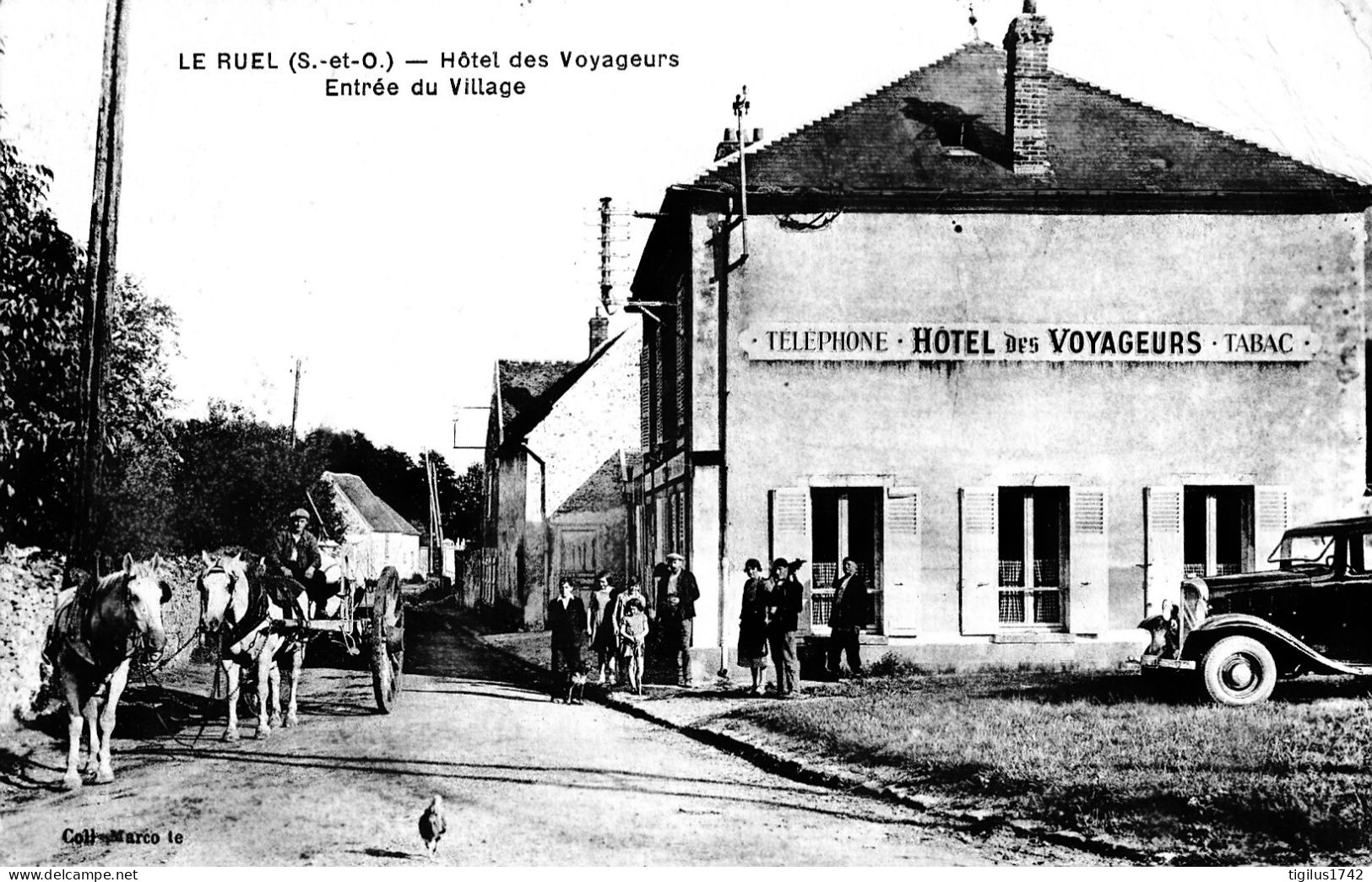 Le Ruel Hôtel Des Voyageurs Entrée Du Village - Rueil Malmaison