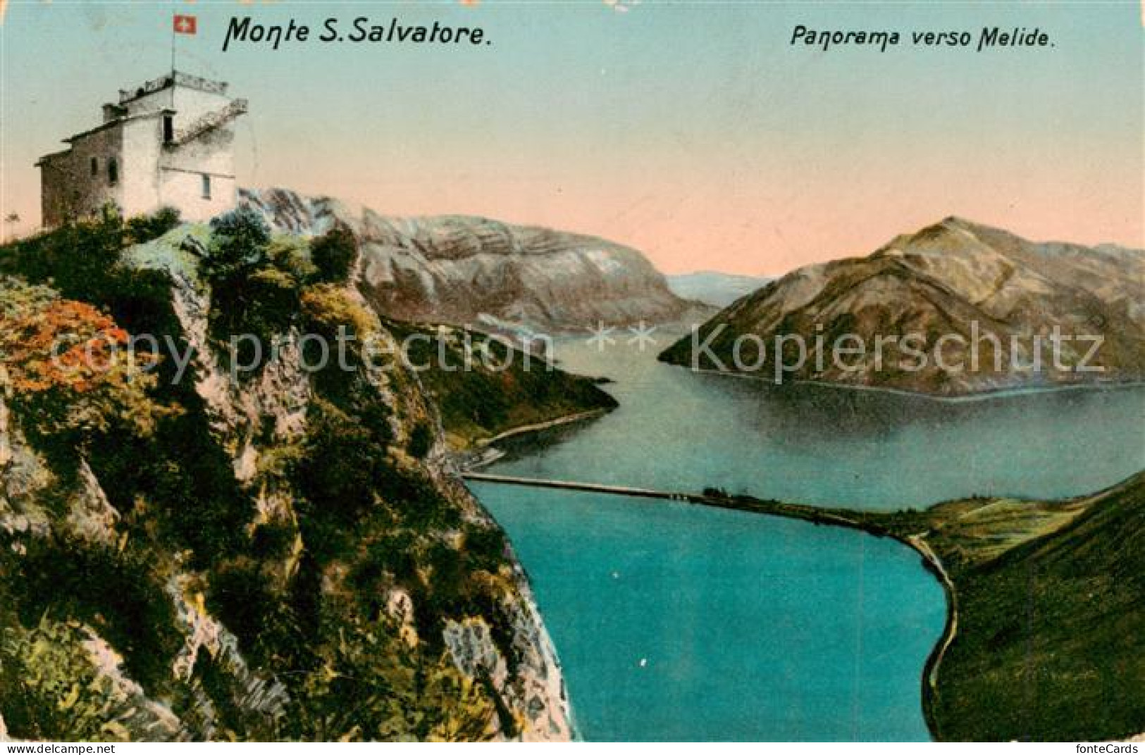 13828509 Melide Lago Di Lugano Mont San Salvatore Melide Lago Di Lugano - Andere & Zonder Classificatie