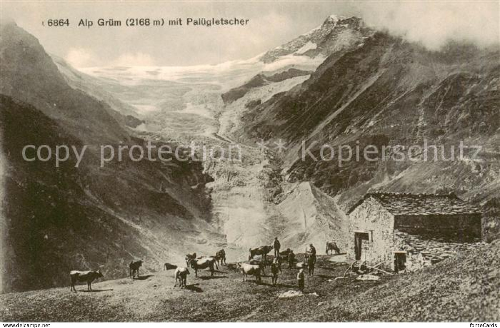 13828397 Alp Gruem Mit Paluegletscher Alp Gruem - Sonstige & Ohne Zuordnung