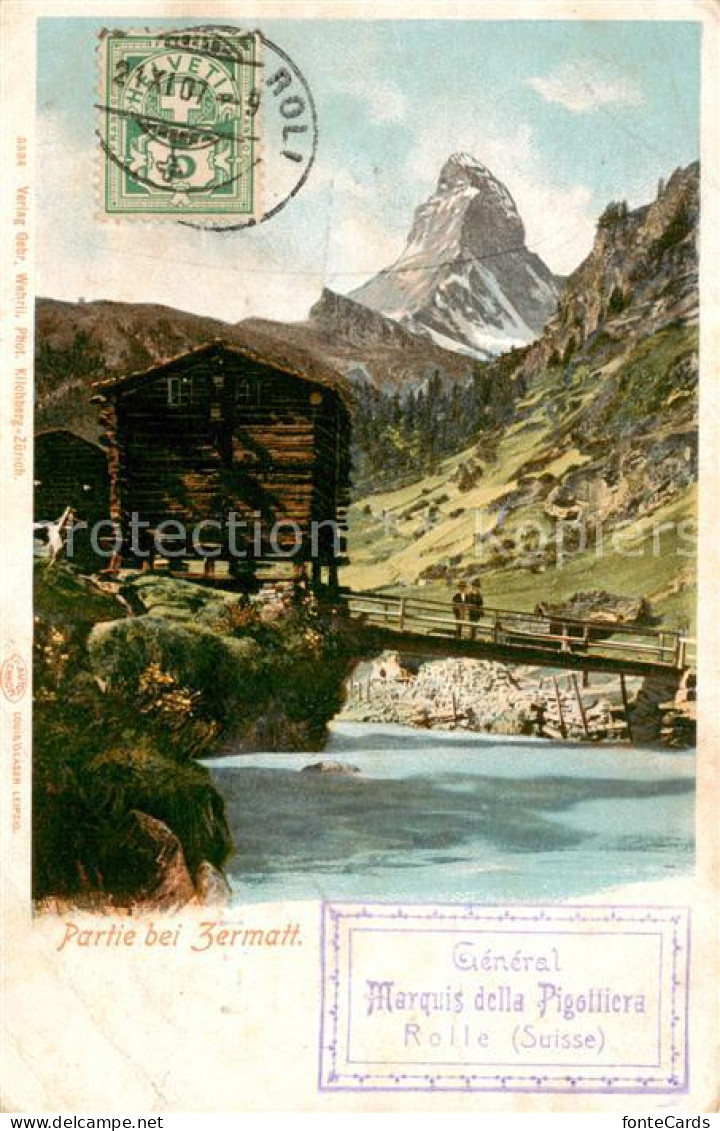 13828347 Zermatt VS Panorama Mit Matterhorn Zermatt VS - Other & Unclassified