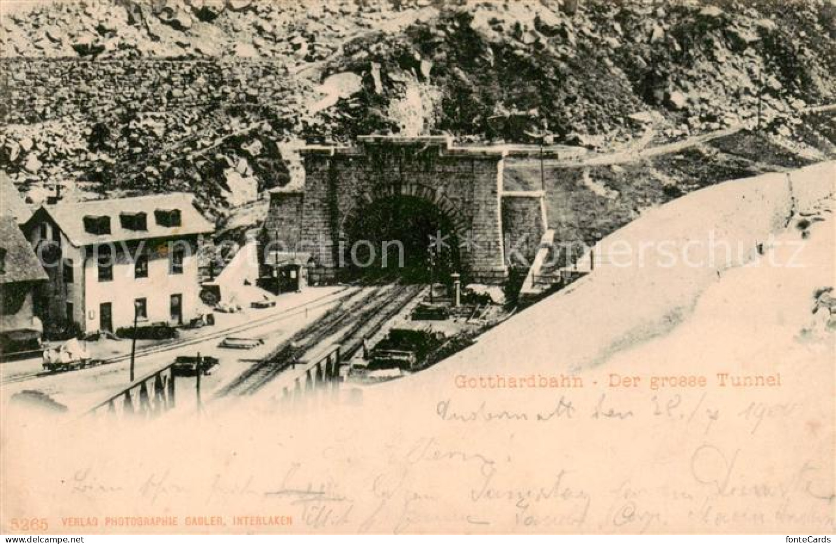 13827739 Gotthardbahn Der Grosse Tunnel Gotthardbahn - Autres & Non Classés