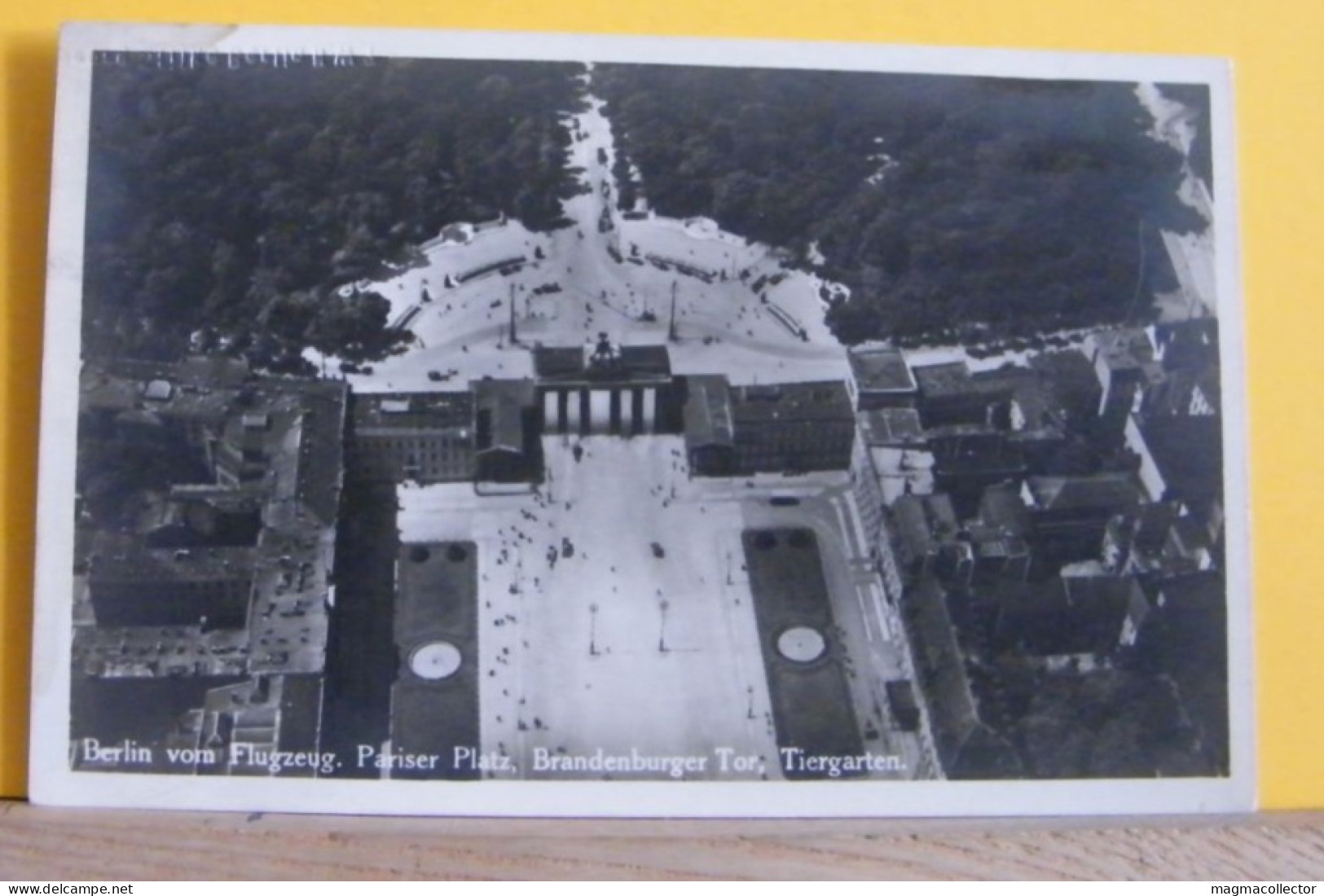 (BER2) BERLINO - BERLIN - VOM FLUGZEUG - PARISER PLATZ - BRANDEBURGER TOR, TIERGARTEN - NON VIAGGIATA 1929 - Brandenburger Door