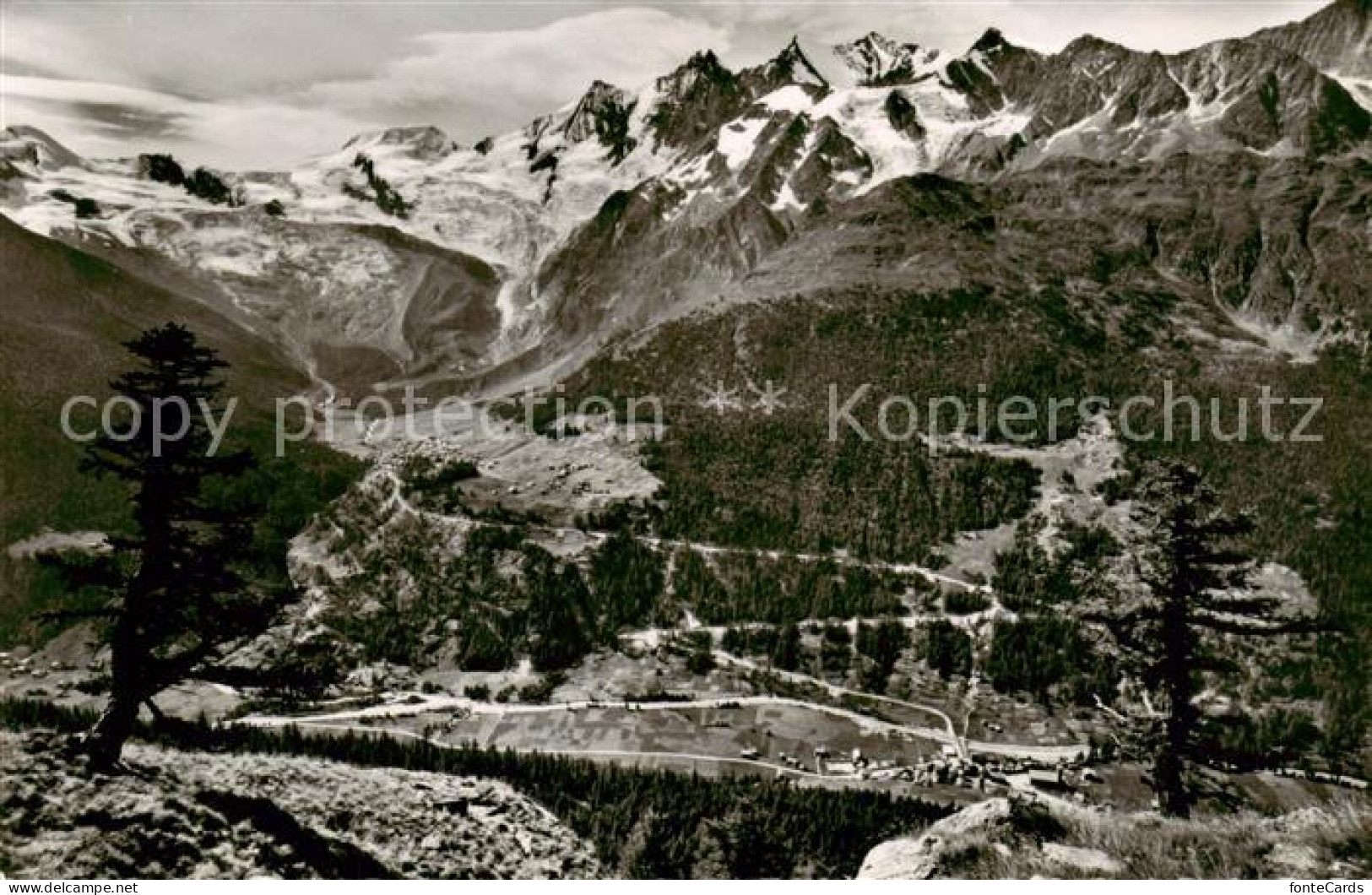 13827337 Saas-Fee VS Mit Saas-Grund Allalin Alphubel Taeschhorn Dom Und Nadelhor - Other & Unclassified