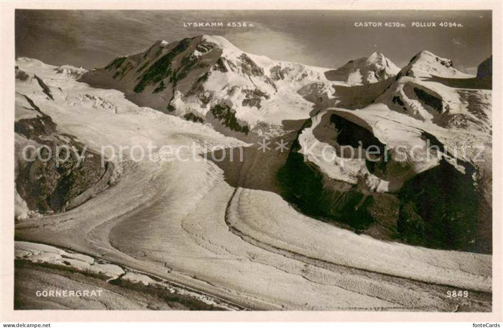 13824857 Gornergrat Zermatt VS Mit Lyskamm Castor Und Pollux  - Altri & Non Classificati