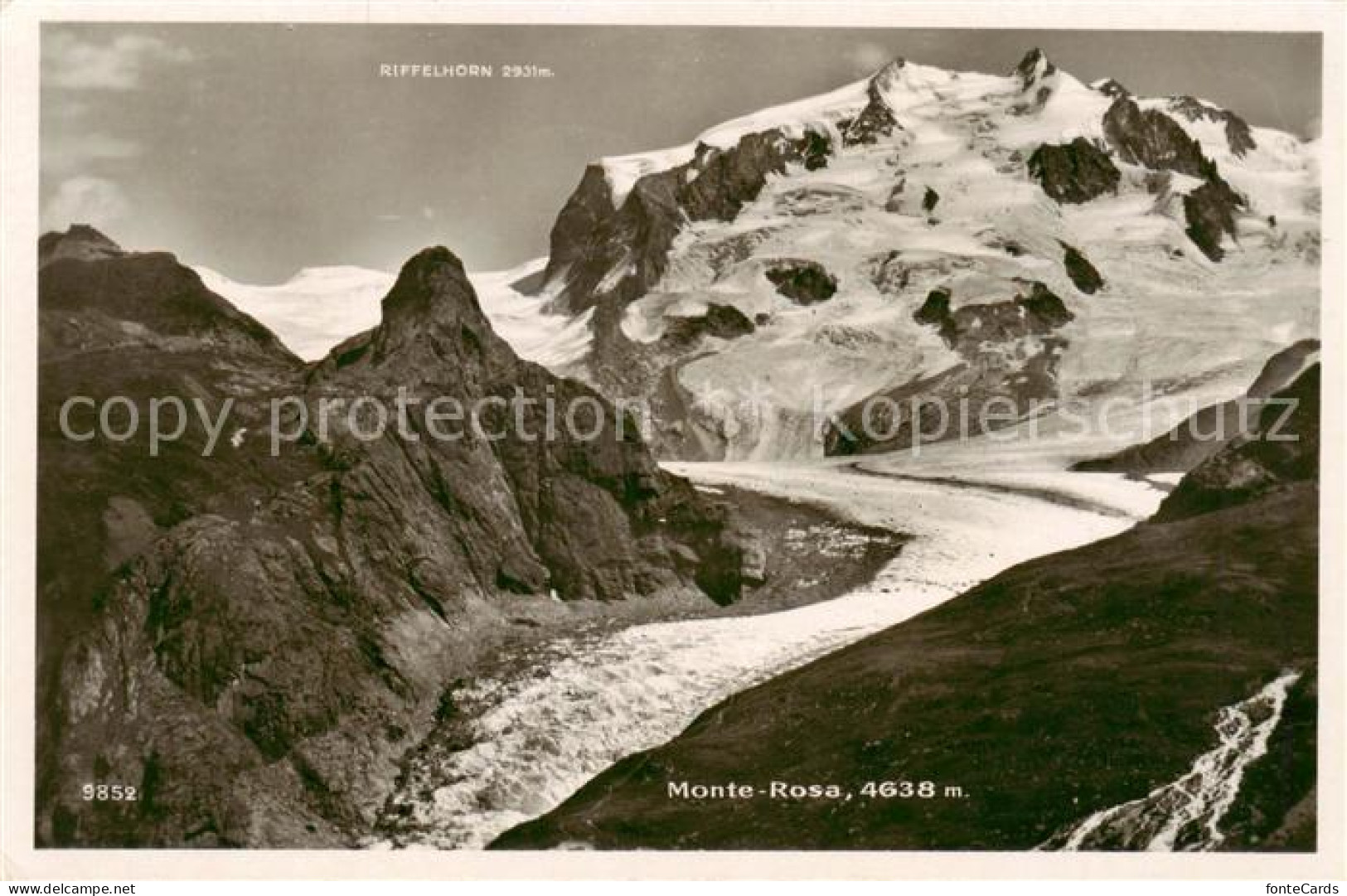 13823619 Monte-Rosa Le Mont Rose 4612m VS Mit Riffelhorn  - Altri & Non Classificati