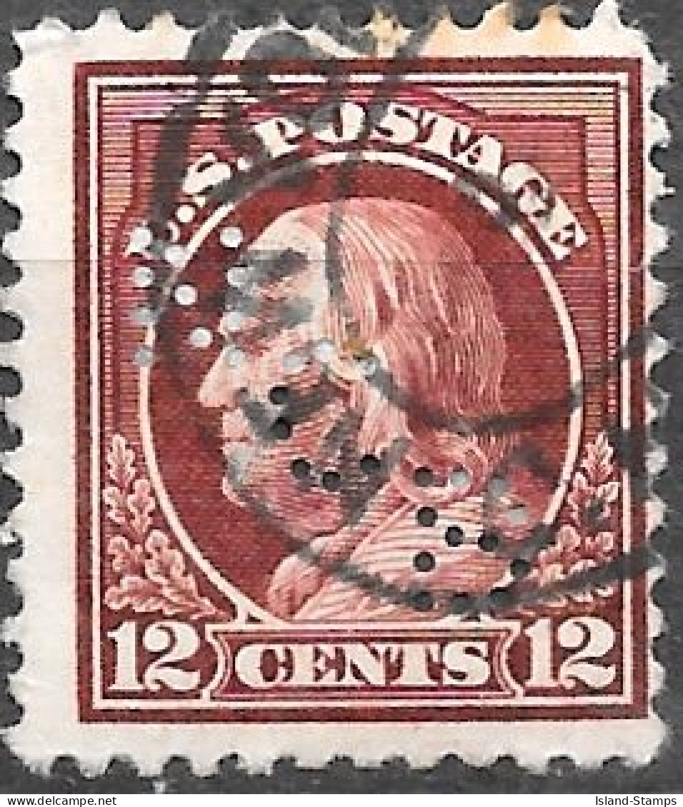USA 1912 12 Cents Claret Brown Franklin Used V1 - Used Stamps