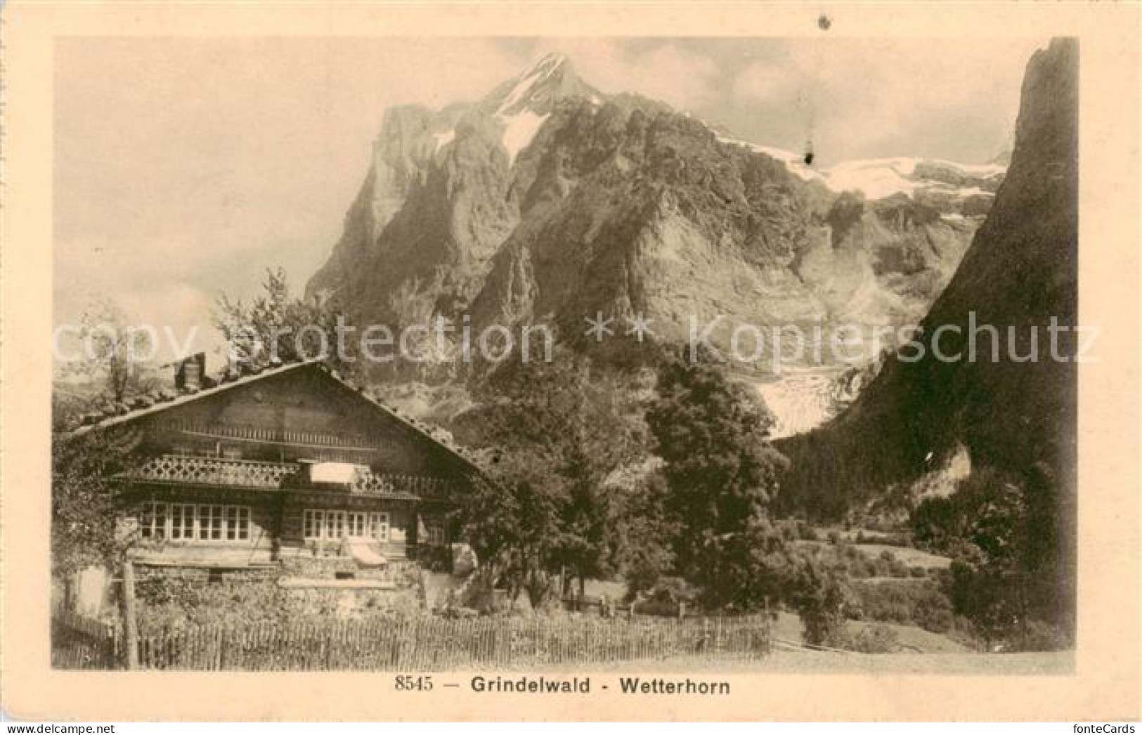 13823199 Grindelwald Blick Zum Wetterhorn Berner Alpen Grindelwald - Sonstige & Ohne Zuordnung