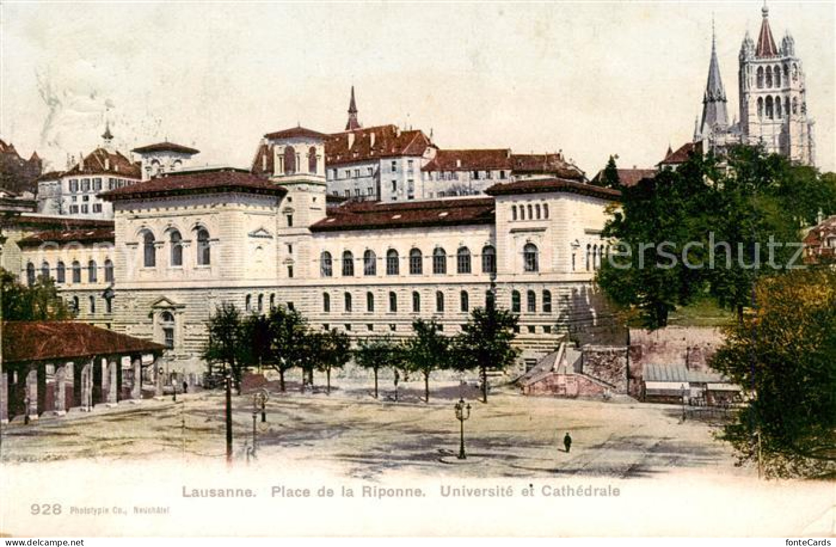 13823197 Lausanne VD Place De La Riponne Université Et Cathedrale Lausanne VD - Autres & Non Classés