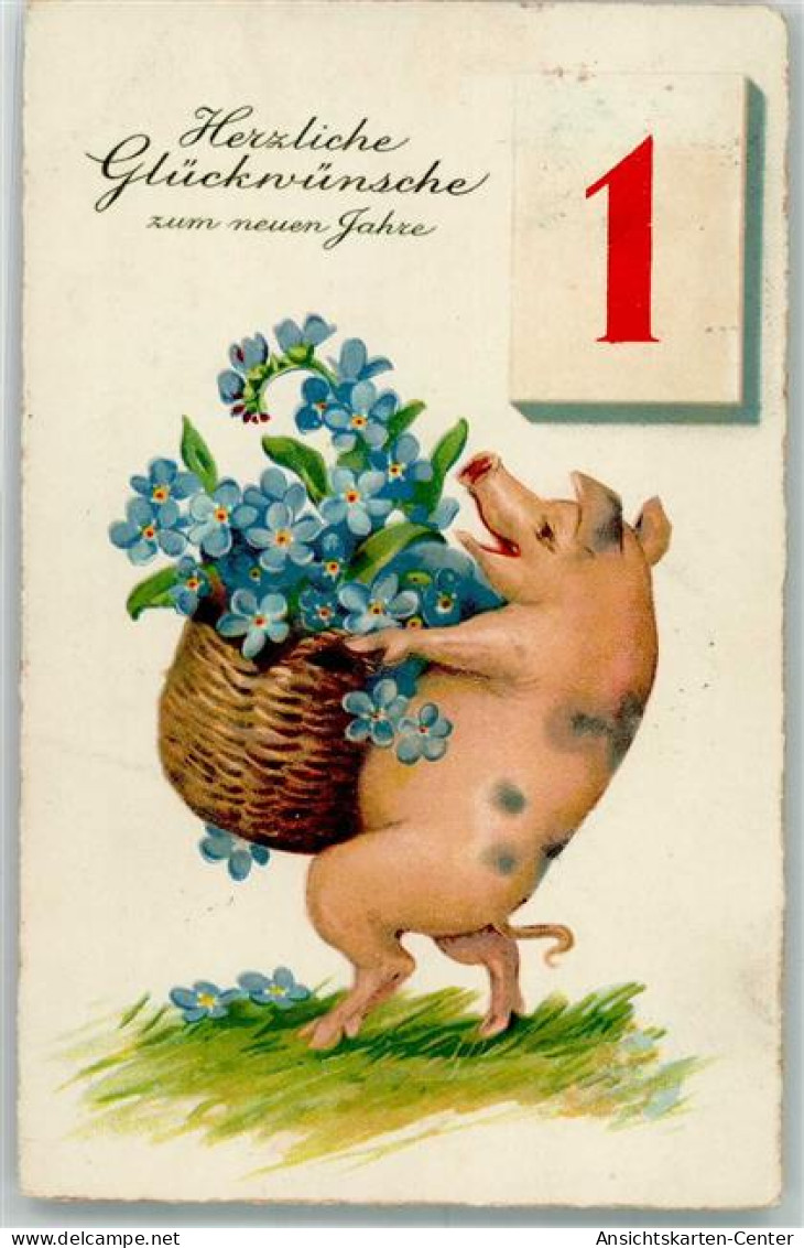 39677708 - Schwein Vergissmeinnicht Kalender AR I.B. Nr.3883 - New Year