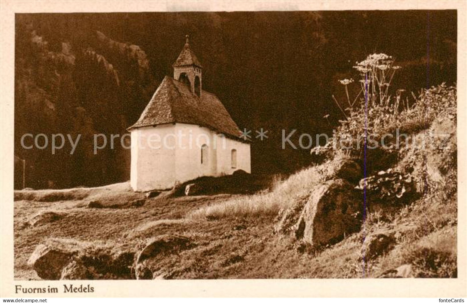 13822919 Fuorns Medels Platta Oberland GR Kapelle  - Autres & Non Classés