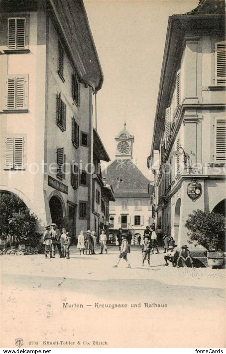 13821339 Murten Morat FR Kreuzgasse Und Rathaus  - Sonstige & Ohne Zuordnung