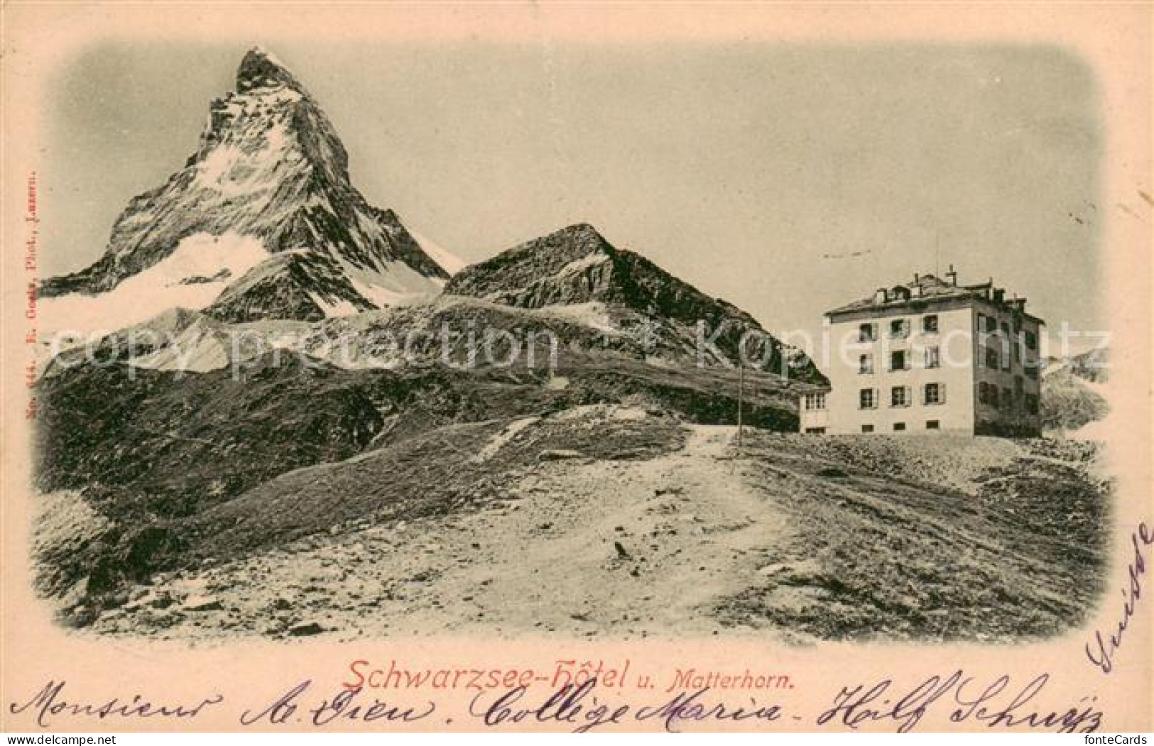 13821257 Schwarzsee Zermatt VS Schwarzsee Hotel Mit Matterhorn Schwarzsee Zermat - Autres & Non Classés