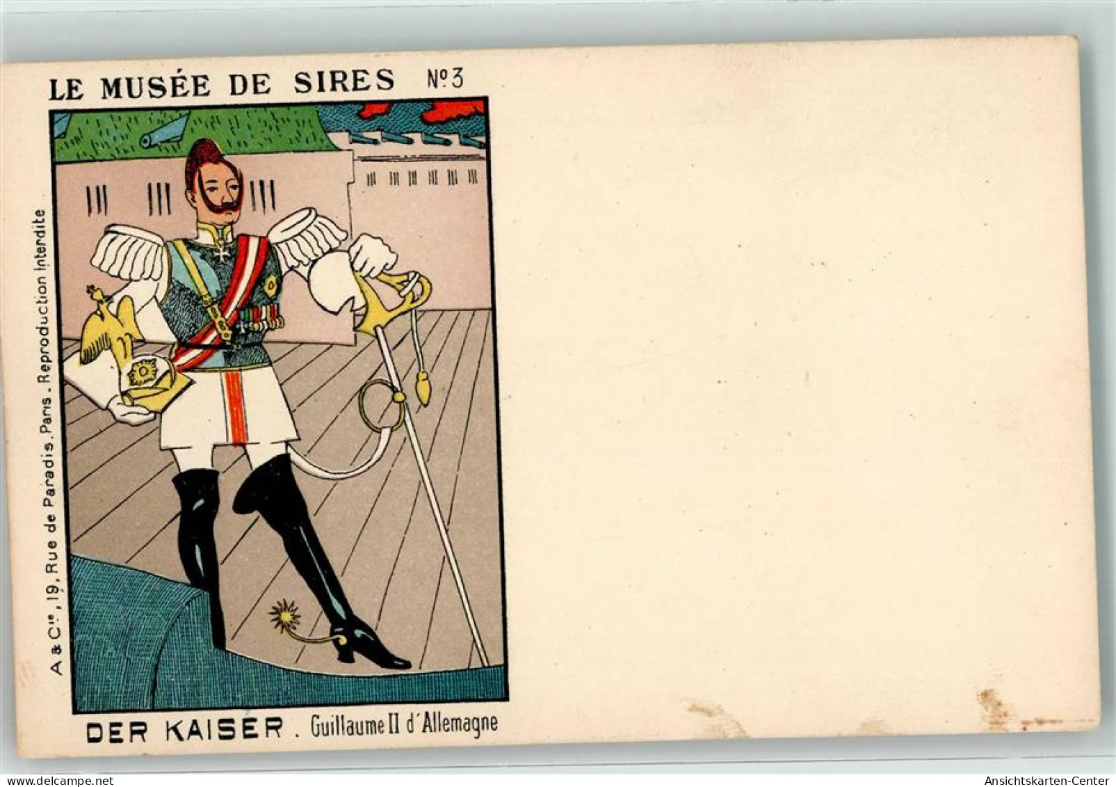 13465108 - Der Kaiser Guillaume II D`Allemagne  Le Musee De Sires Nr. 3 - War 1914-18