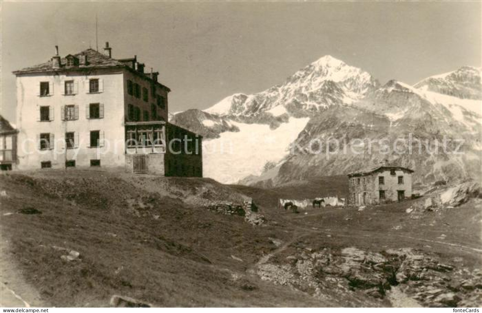 13820397 Zermatt VS Berghotel Schwarzsee Mit Dent Blanche Zermatt VS - Autres & Non Classés