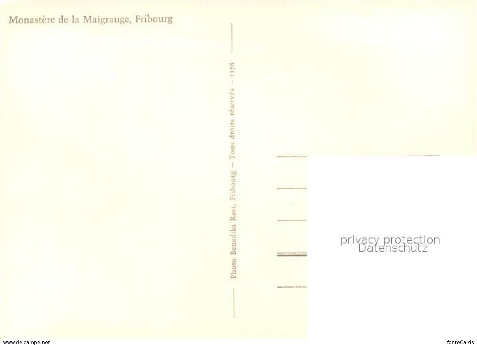 13819099 Fribourg FR Monastere De La Maigrauge Fribourg FR - Andere & Zonder Classificatie