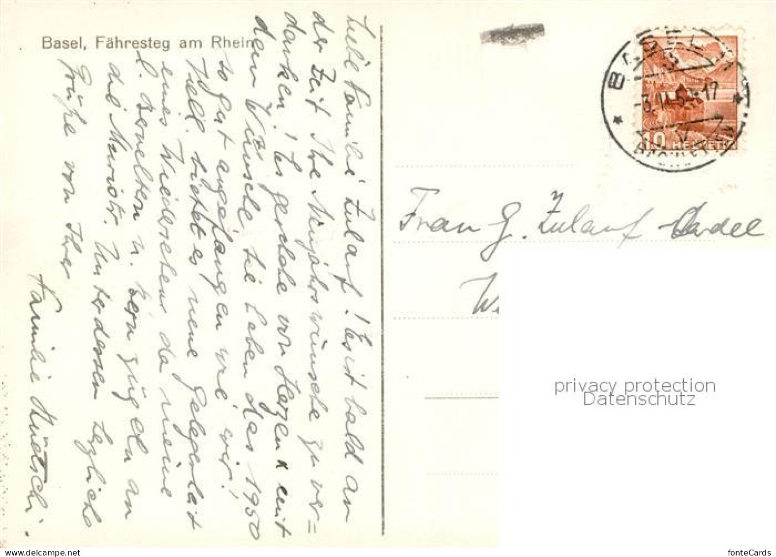 13819069 Basel BS Faehresteg Am Rhein Basel BS - Other & Unclassified