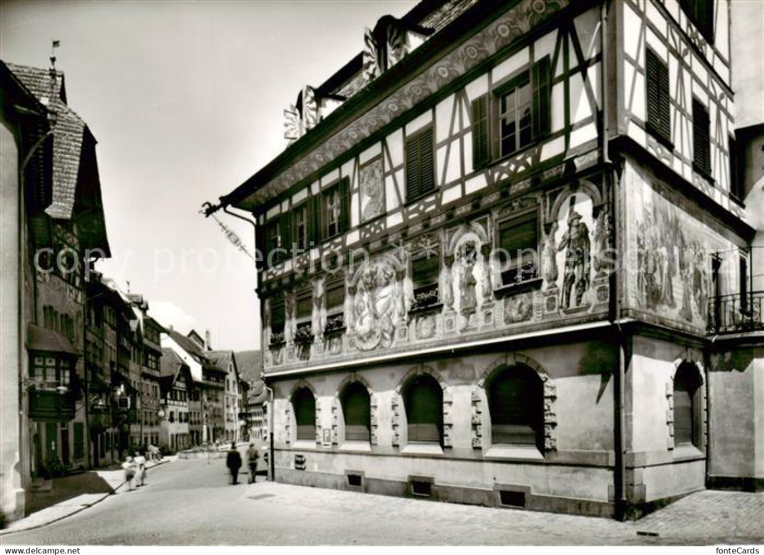 13817087 Stein Rhein SH Rathausplatz Fachwerkhaeuser Altstadt  - Altri & Non Classificati