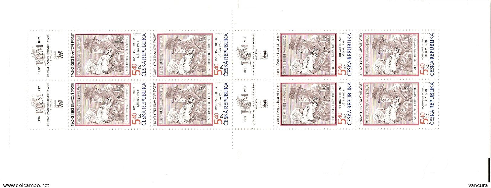 Booklet 243 Czech Republic Traditions Of The Czech Stamp Design 2000 Masaryk - Ongebruikt