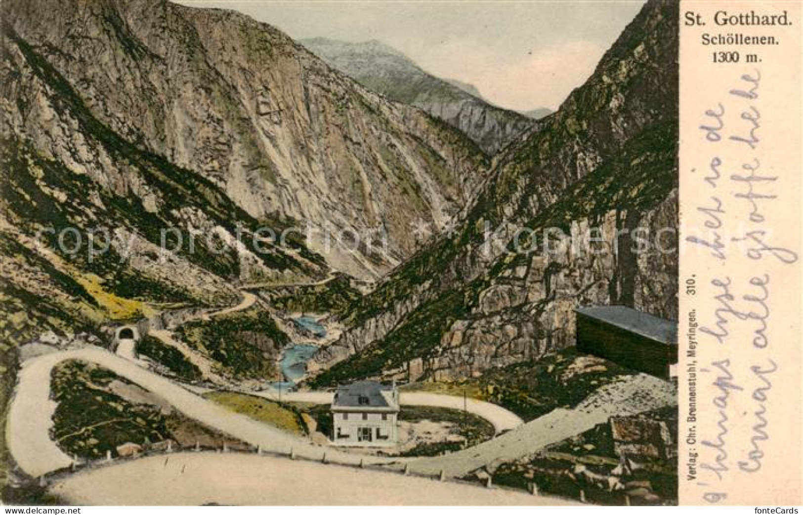 13816399 St Gotthard San Gottardo TI Panorama Alpenpass Schoellenen  - Other & Unclassified