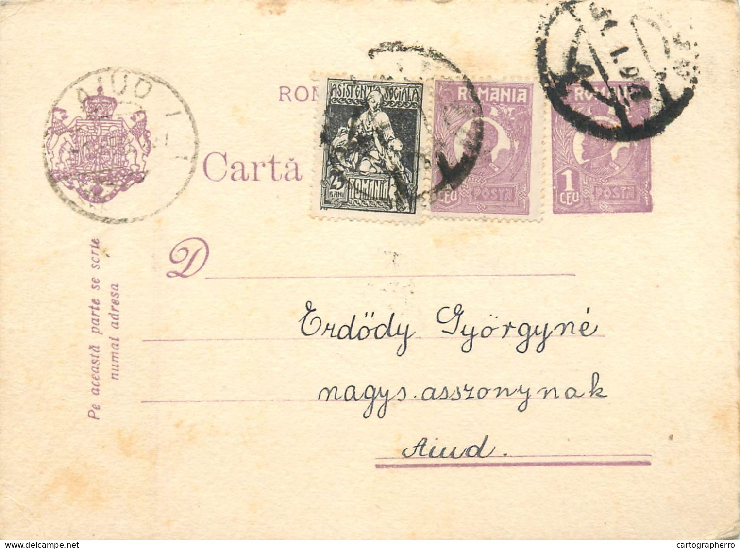 Romania Postal Card  Aiud Irenke - Romania