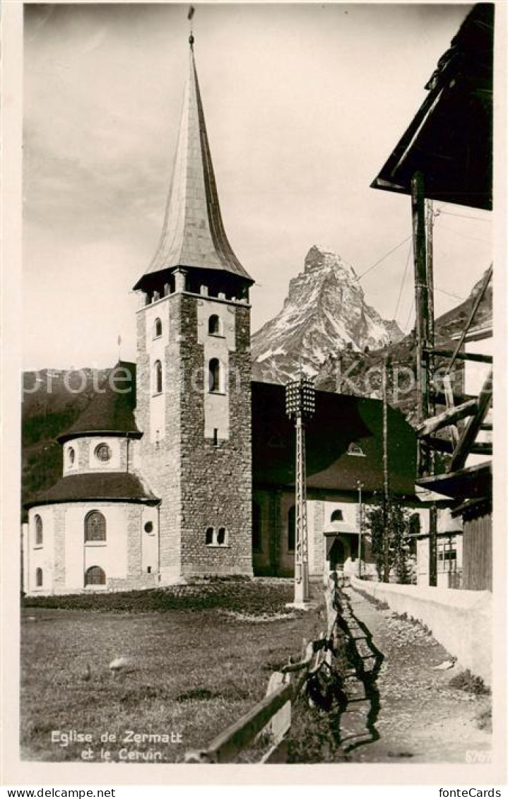 13816239 Zermatt VS Eglise Et Le Cervin Zermatt VS - Sonstige & Ohne Zuordnung