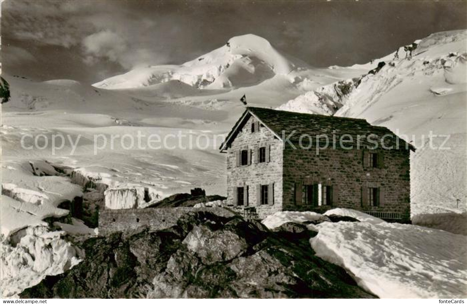 13816157 Saas-Fee VS Berggasthaus Langefluh Allalinhorn Feegletscher  - Sonstige & Ohne Zuordnung