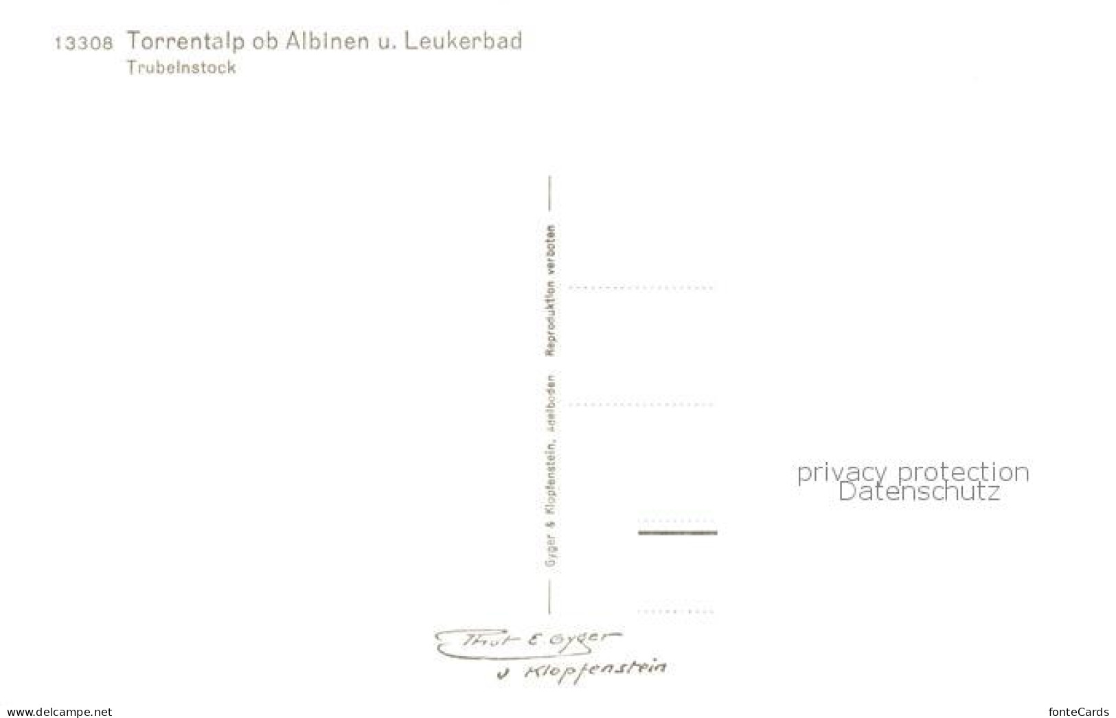 13816129 Torrentalp 2470m Albinen VS Und Leukerbad Mit Trubelnstock  - Other & Unclassified