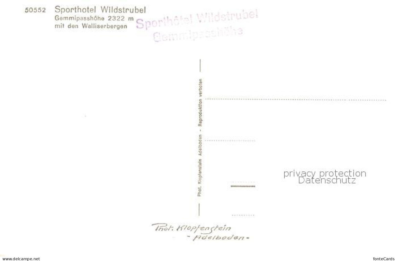 13816099 Gemmipass 2322m VS Sporthotel Wildstrubel Mit Den Walliserbergen  - Autres & Non Classés