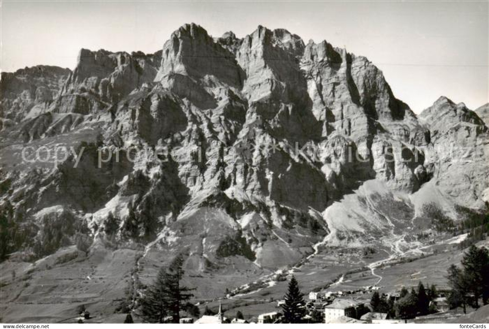 13816047 Leukerbad Loueche-les-Bains VS Mit Loeshoerner Und Daubenhorn  - Andere & Zonder Classificatie