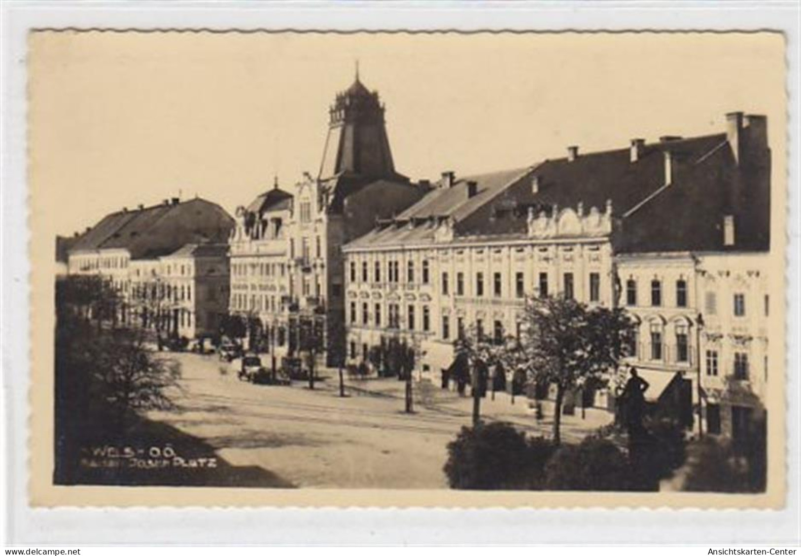 39015208 - Fotokarte Von Wels. Partie Am Kaiser Josef Platz. Ungelaufen. Gute Erhaltung. - Sonstige & Ohne Zuordnung