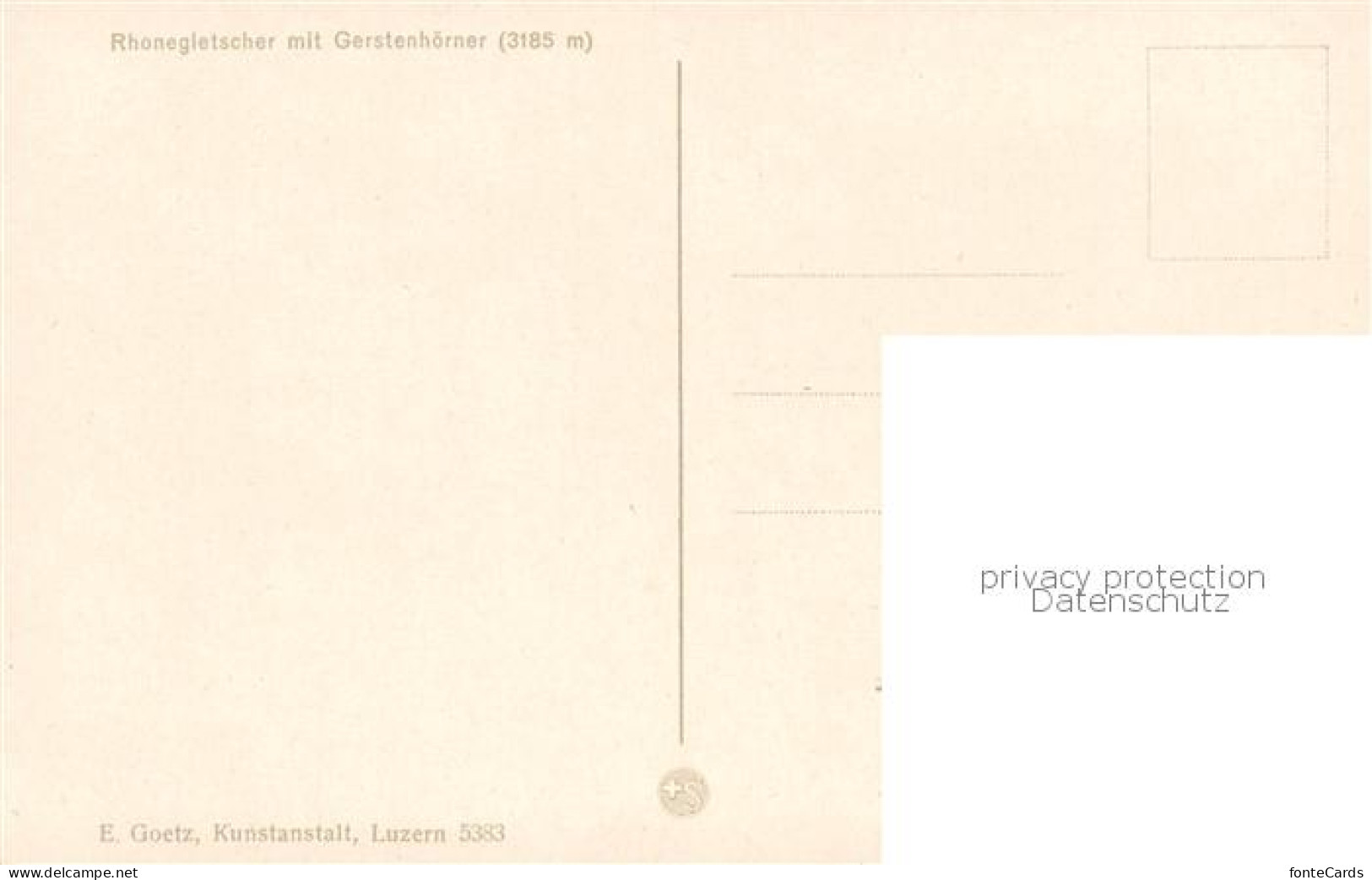 13816009 Rhonegletscher Glacier Du Rhone VS Mit Gerstenhoerner  - Andere & Zonder Classificatie