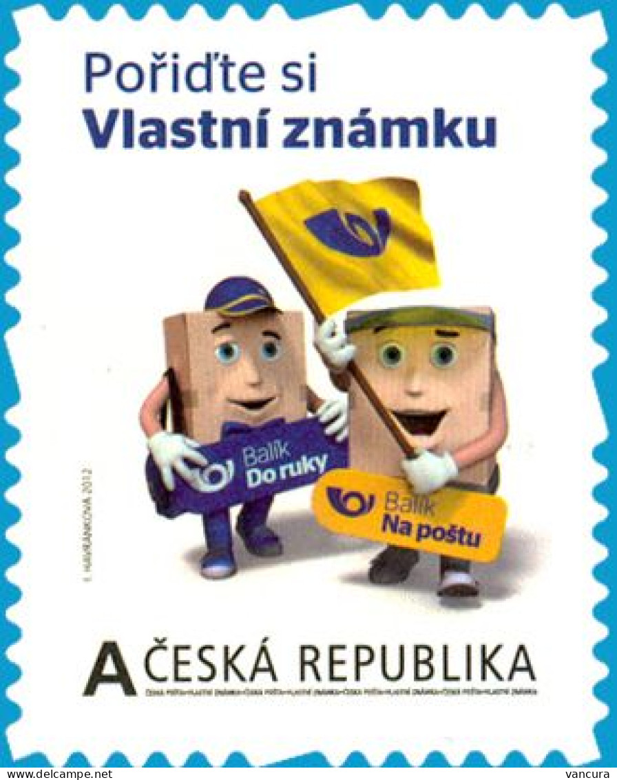 ** 727-9 Czech Republic Private Design Stamps 2012 Parcel Delivery - Post