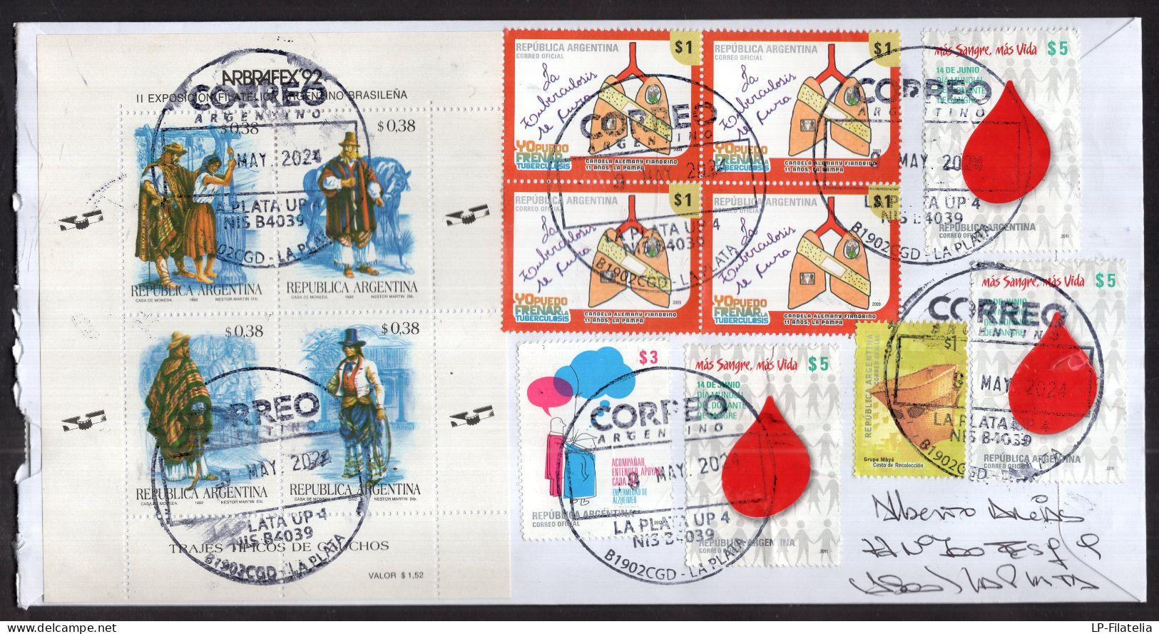 Argentina - 2024 - Favaloro - Modern Stamps - Diverse Stamps - Brieven En Documenten