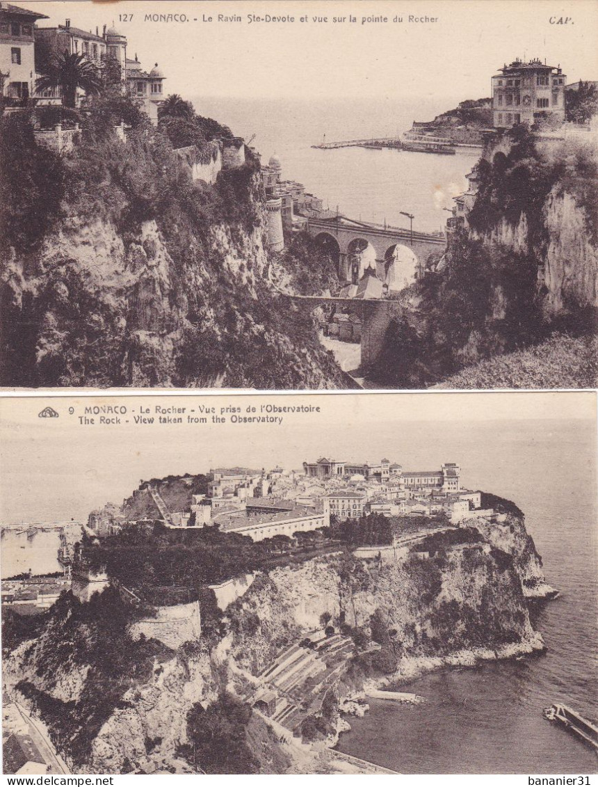 CPA MONACO - MONTE CARLO - LA TURBIE - Lot De 5 Cartes Postales - Monte-Carlo