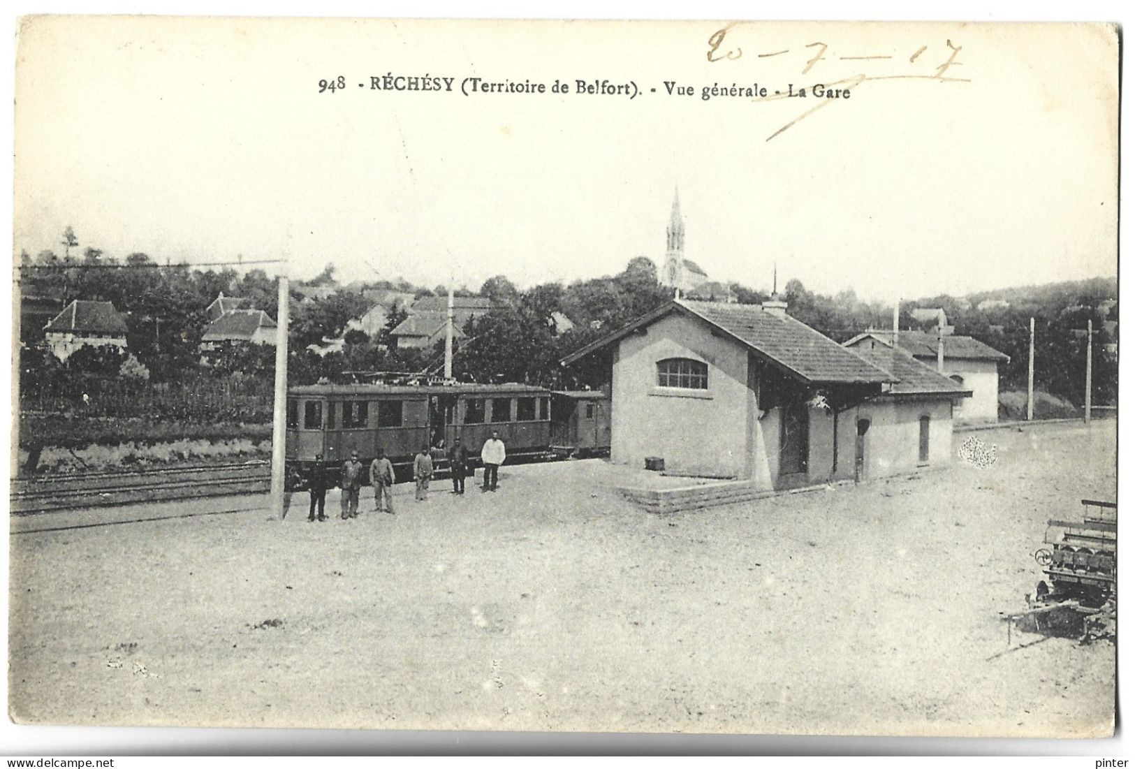 RECHESY - Vue Générale, La Gare - TRAIN - Sonstige & Ohne Zuordnung