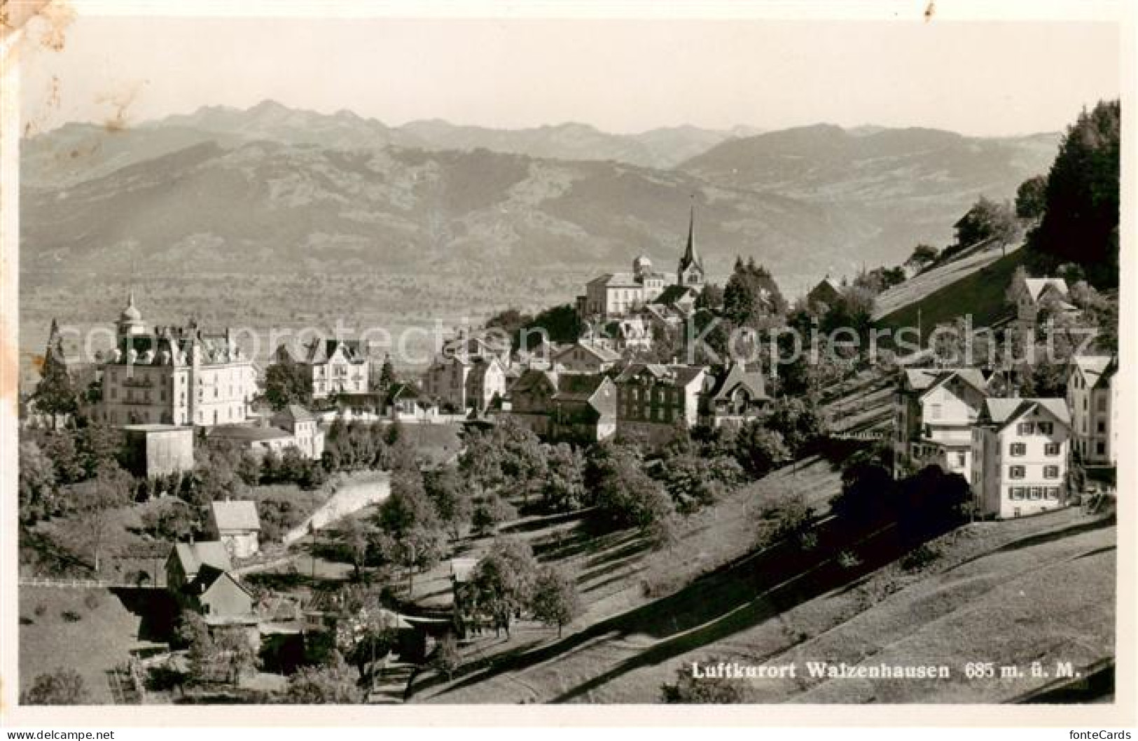 13794029 Walzenhausen AR Gesamtansicht Feldpost Walzenhausen AR - Autres & Non Classés