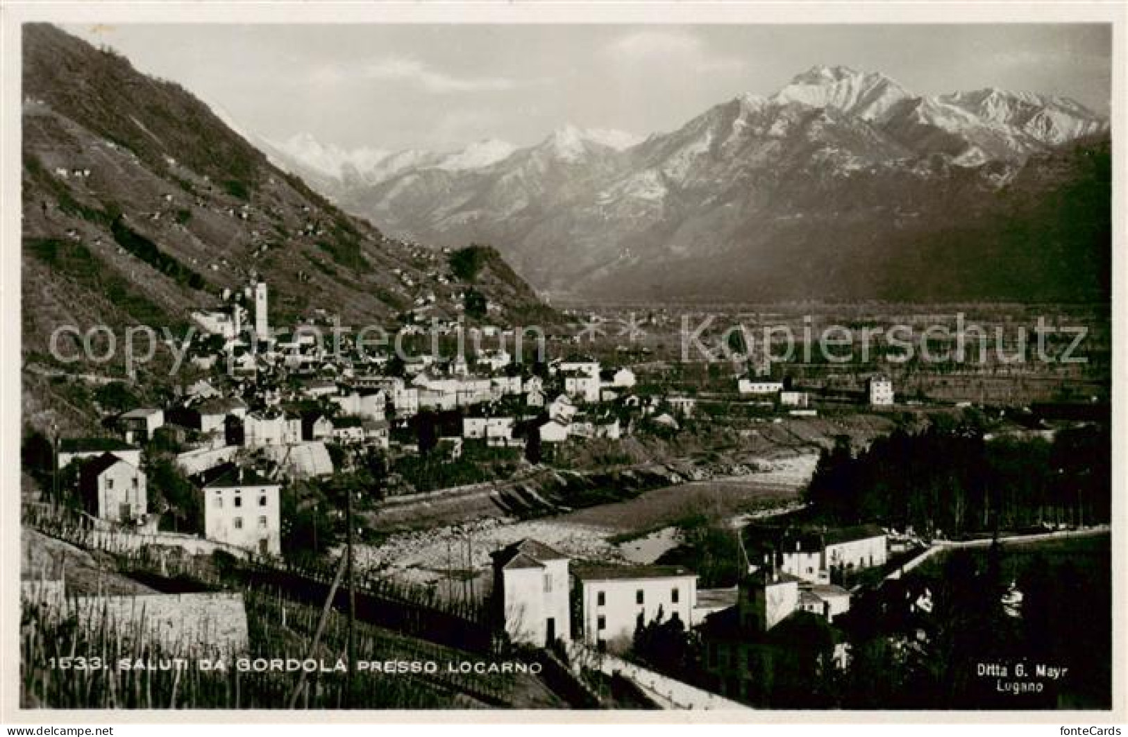 13793979 Gordola TI Gesamtansicht Geg. Locarno  - Andere & Zonder Classificatie