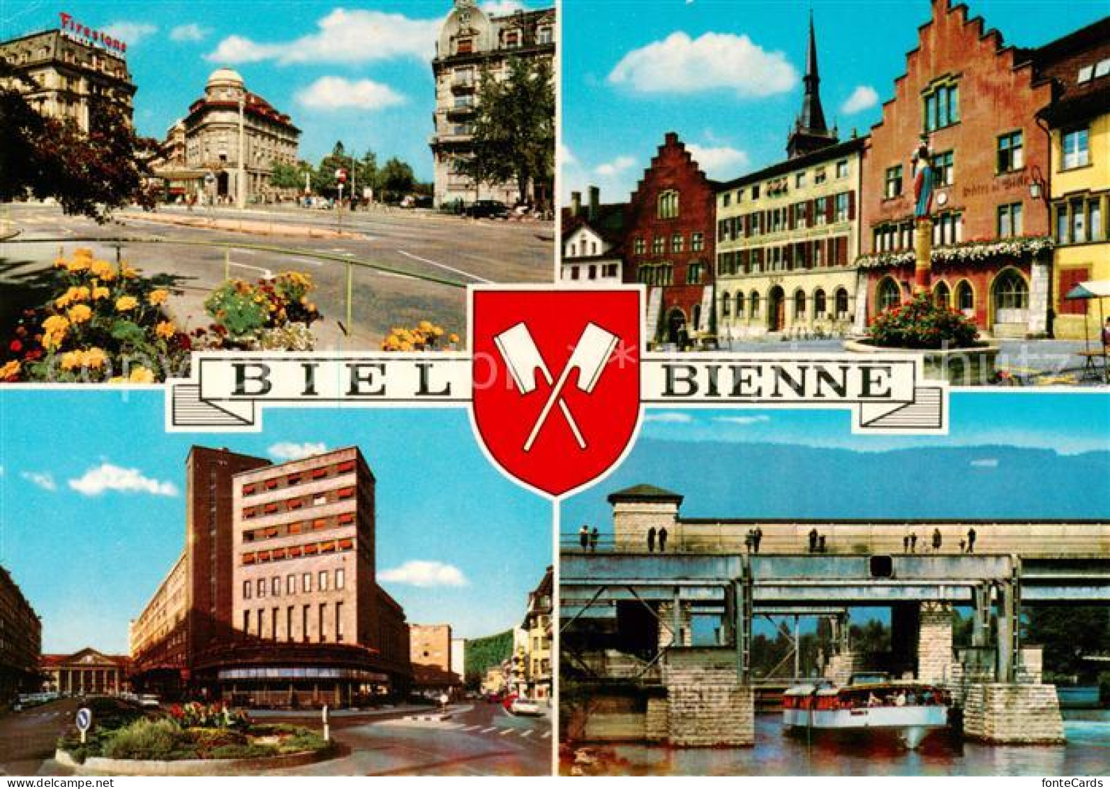 13792647 Biel Bienne Motive Innenstadt Altstadt Schleuse Biel Bienne - Other & Unclassified