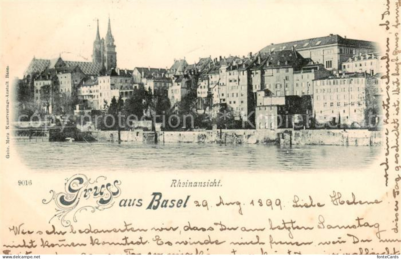 13792229 Basel BS Rheinansicht Muenster Basel BS - Other & Unclassified