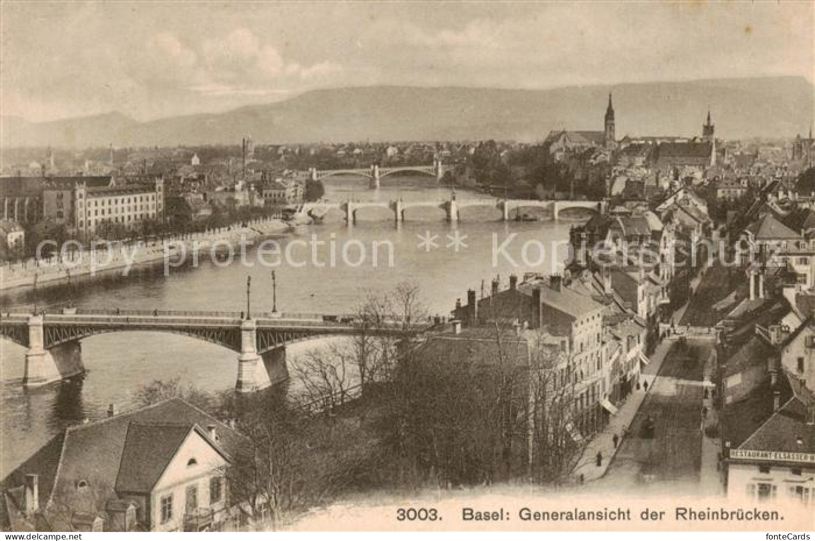 13792197 Basel BS Panorama Der Rheinbruecken Basel BS - Sonstige & Ohne Zuordnung